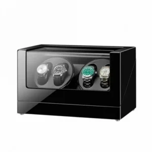 4 Watch Winder Box in Black