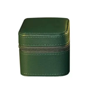Leather Single Watch Case dark green