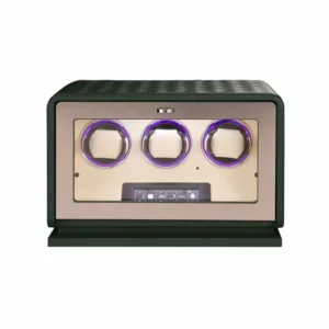 Rolex 3-Watch Winder with Green Leather