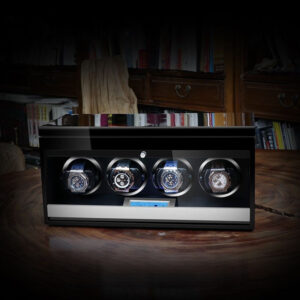 4 Watch Winder - Wood + Black