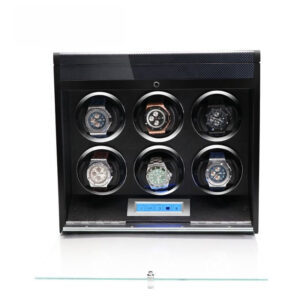 6 Watch Winder - Carbon Fiber+ Grey