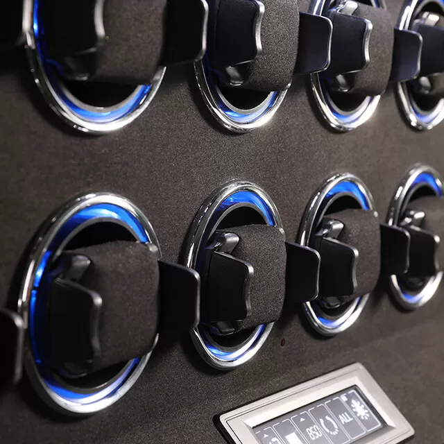 Black Leather Sanctuary: 12-Watch Automatic Winder