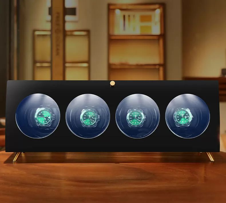 Wooden Rolex Watches Winder Box for 4 Watches