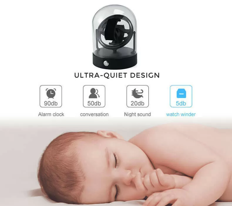 Astronomy Planet Gyroscopic Watch Winder Perseus - Black