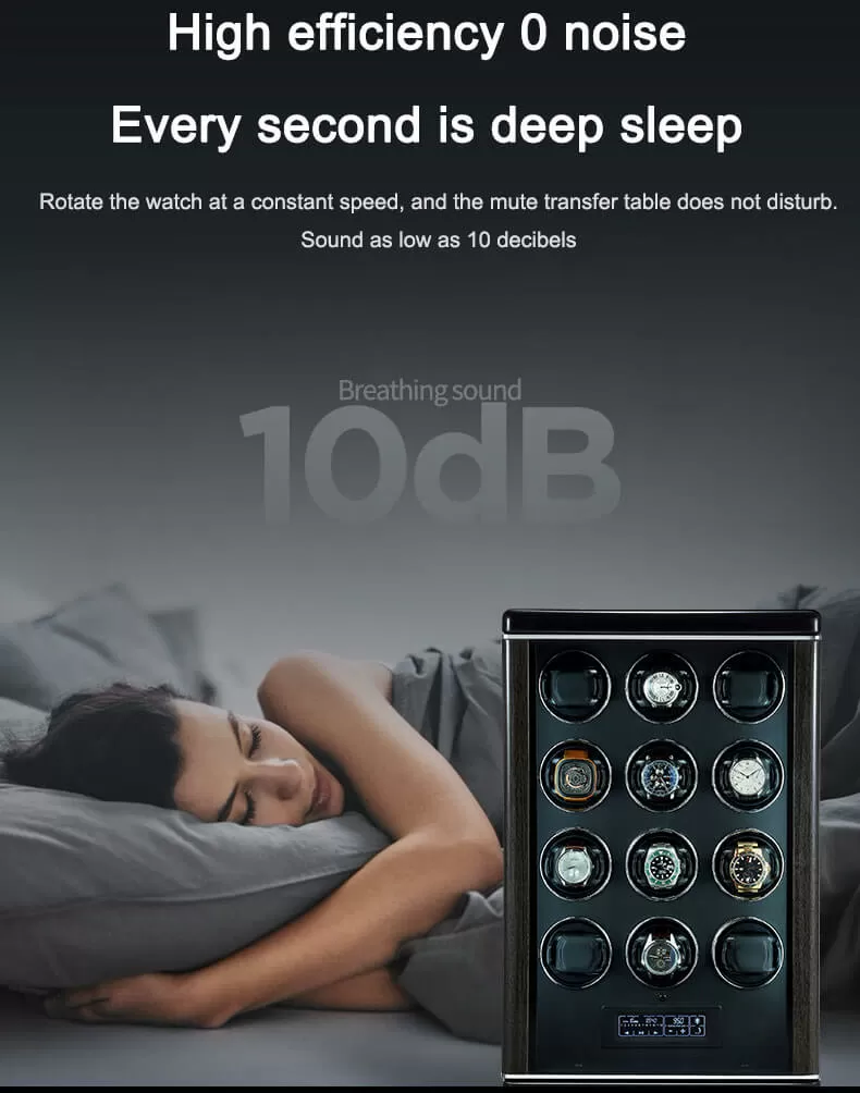 Luxury Smart Roroos Wooden Twelve Watch Winder