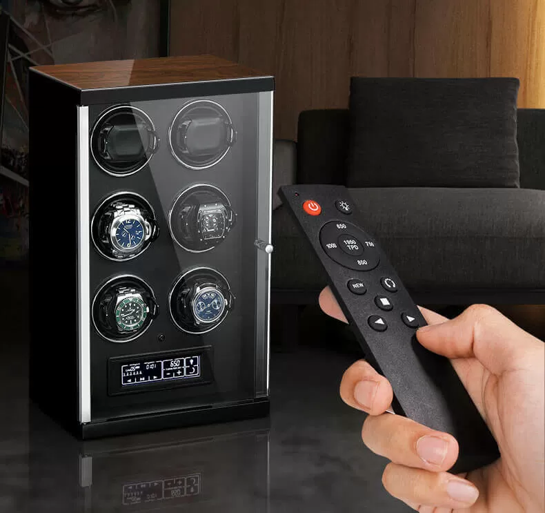 Touch Control Automatic Watch Winder with 6 Slots